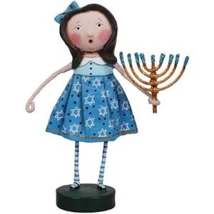 Lori Mitchell Figurine with Menorah